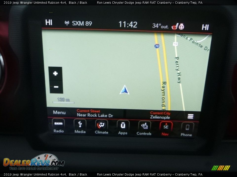 Navigation of 2019 Jeep Wrangler Unlimited Rubicon 4x4 Photo #15