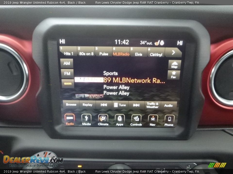 2019 Jeep Wrangler Unlimited Rubicon 4x4 Black / Black Photo #16