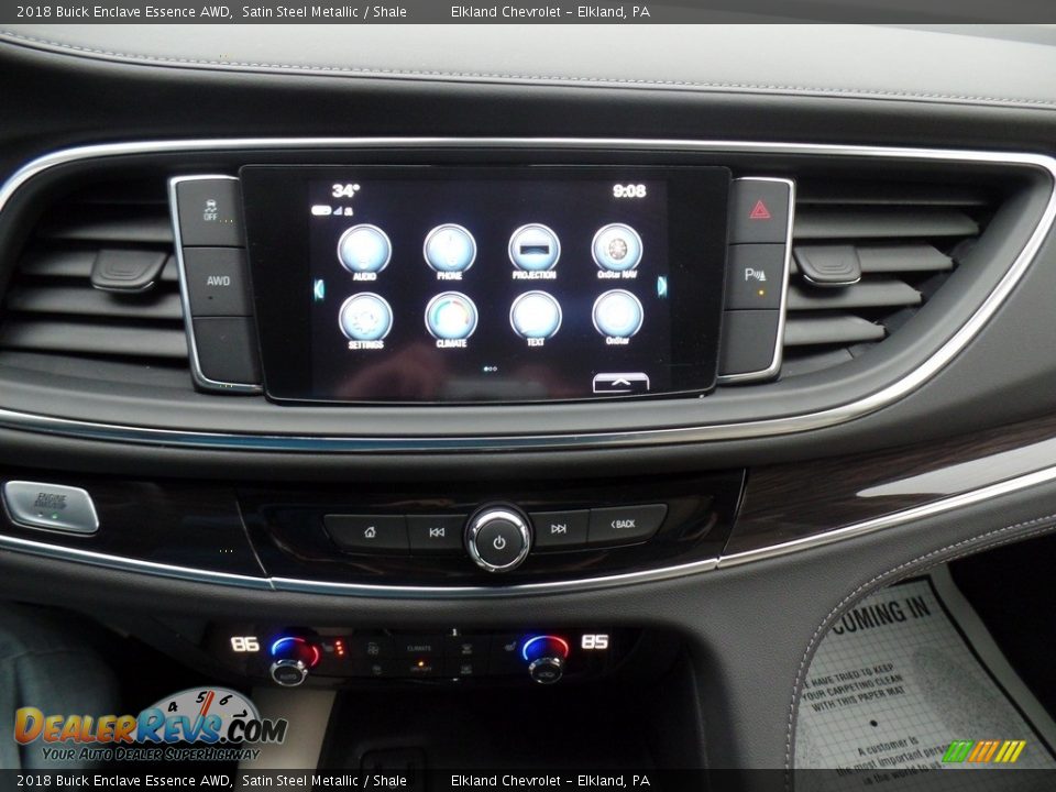 2018 Buick Enclave Essence AWD Satin Steel Metallic / Shale Photo #26