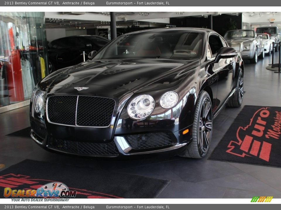 2013 Bentley Continental GT V8 Anthracite / Beluga Photo #16