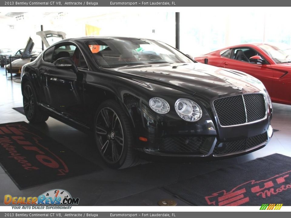2013 Bentley Continental GT V8 Anthracite / Beluga Photo #17