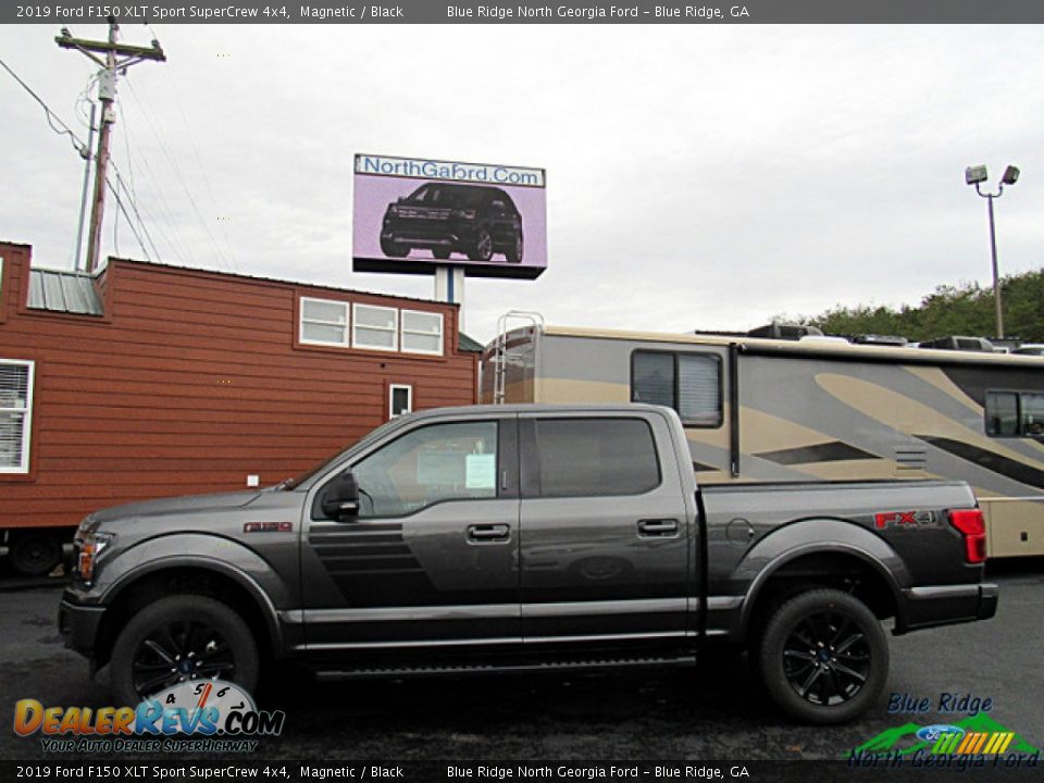 2019 Ford F150 XLT Sport SuperCrew 4x4 Magnetic / Black Photo #2