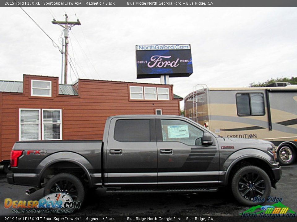 2019 Ford F150 XLT Sport SuperCrew 4x4 Magnetic / Black Photo #6