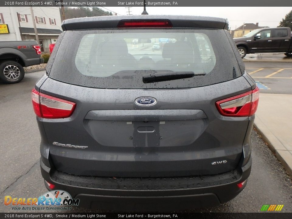 2018 Ford EcoSport S 4WD Smoke / Medium Light Stone Photo #7