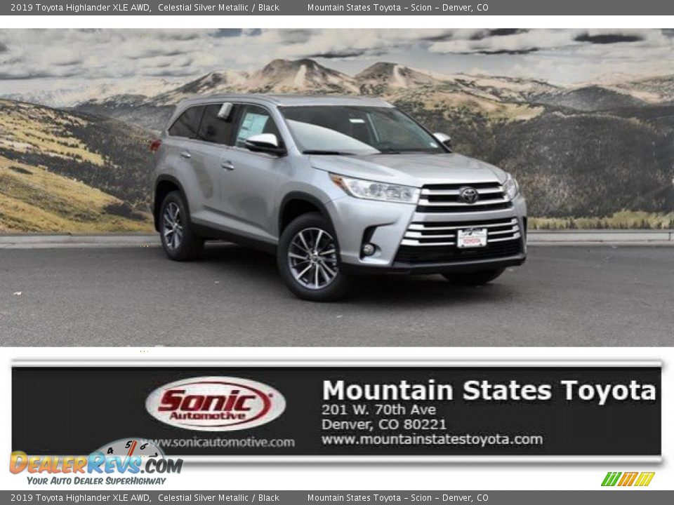 2019 Toyota Highlander XLE AWD Celestial Silver Metallic / Black Photo #1