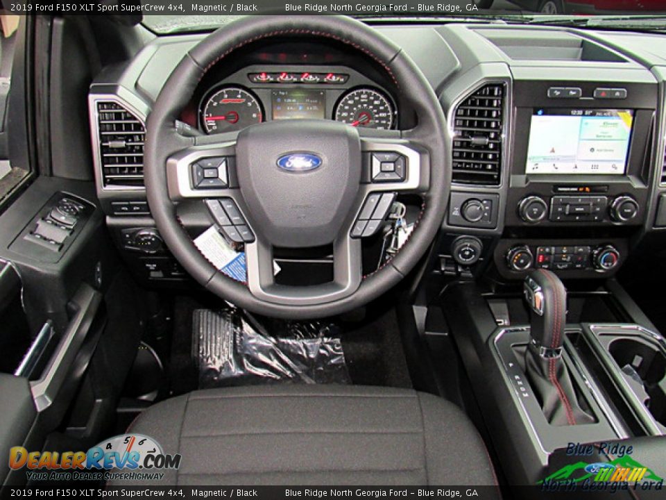 2019 Ford F150 XLT Sport SuperCrew 4x4 Magnetic / Black Photo #14