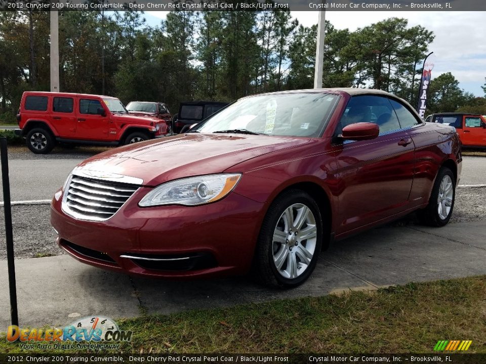 2012 Chrysler 200 Touring Convertible Deep Cherry Red Crystal Pearl Coat / Black/Light Frost Photo #1