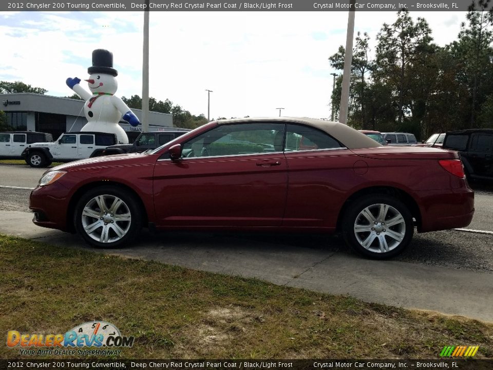 2012 Chrysler 200 Touring Convertible Deep Cherry Red Crystal Pearl Coat / Black/Light Frost Photo #2