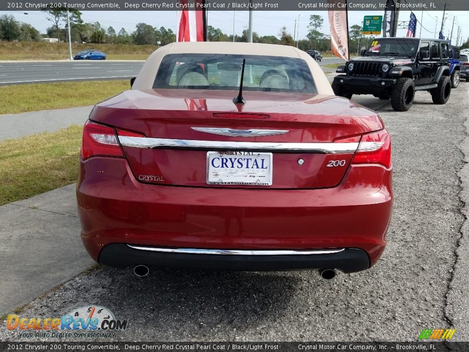 2012 Chrysler 200 Touring Convertible Deep Cherry Red Crystal Pearl Coat / Black/Light Frost Photo #4