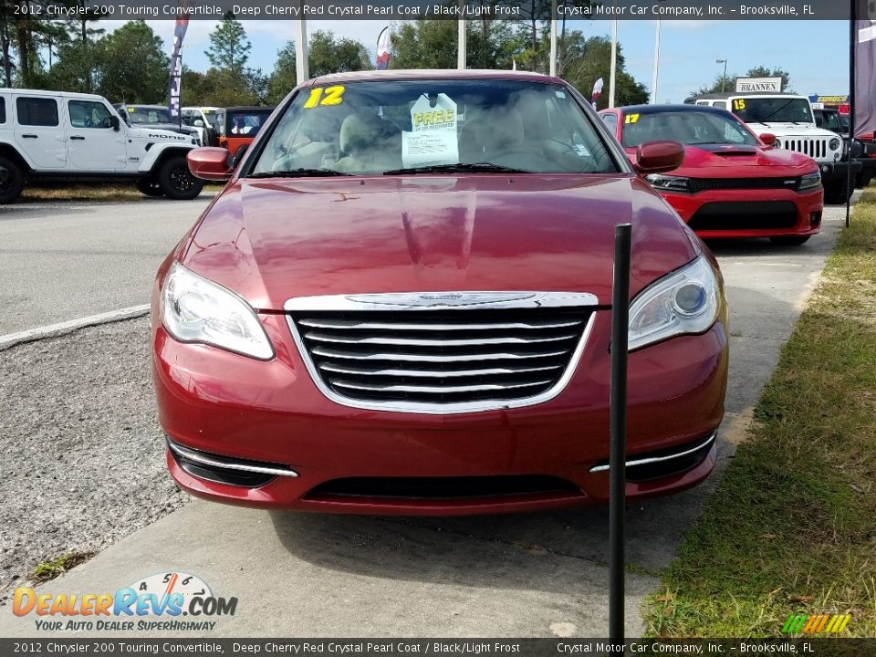 2012 Chrysler 200 Touring Convertible Deep Cherry Red Crystal Pearl Coat / Black/Light Frost Photo #8