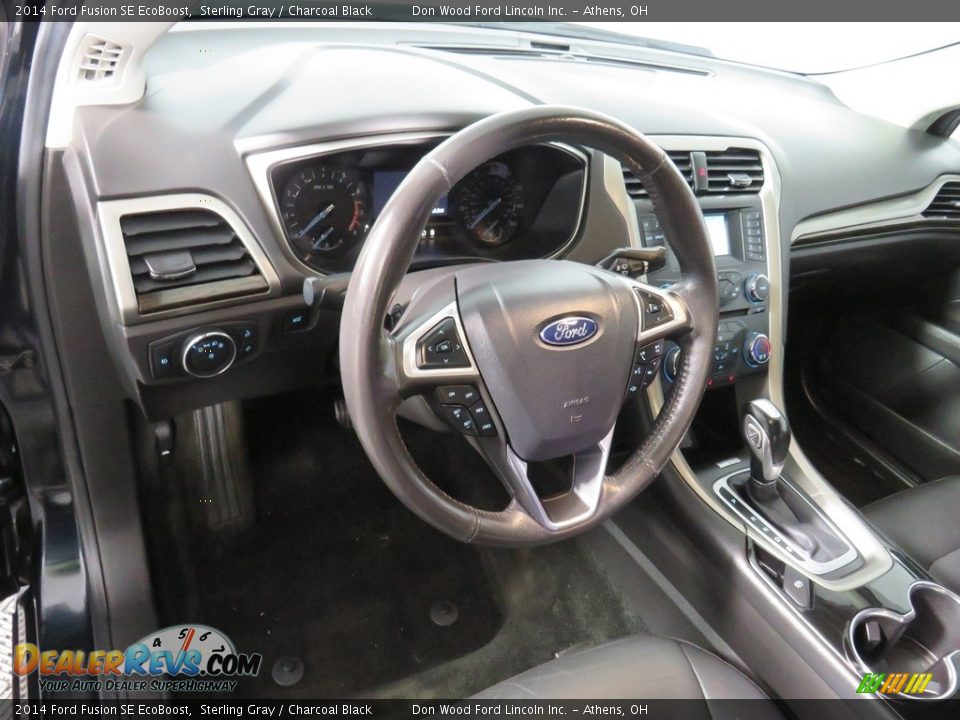 2014 Ford Fusion SE EcoBoost Sterling Gray / Charcoal Black Photo #32