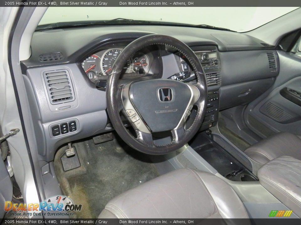 2005 Honda Pilot EX-L 4WD Billet Silver Metallic / Gray Photo #33