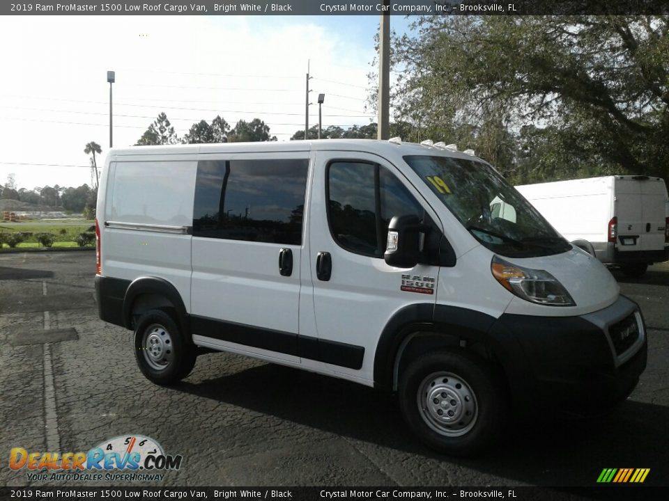 2019 Ram ProMaster 1500 Low Roof Cargo Van Bright White / Black Photo #7