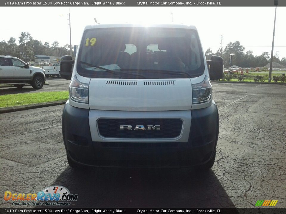 2019 Ram ProMaster 1500 Low Roof Cargo Van Bright White / Black Photo #8