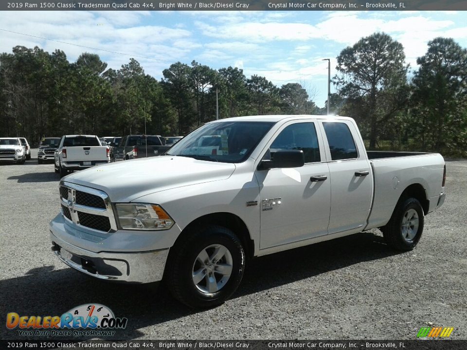 2019 Ram 1500 Classic Tradesman Quad Cab 4x4 Bright White / Black/Diesel Gray Photo #1