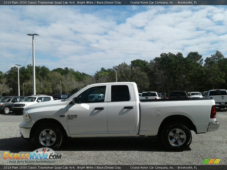 2019 Ram 1500 Classic Tradesman Quad Cab 4x4 Bright White / Black/Diesel Gray Photo #2