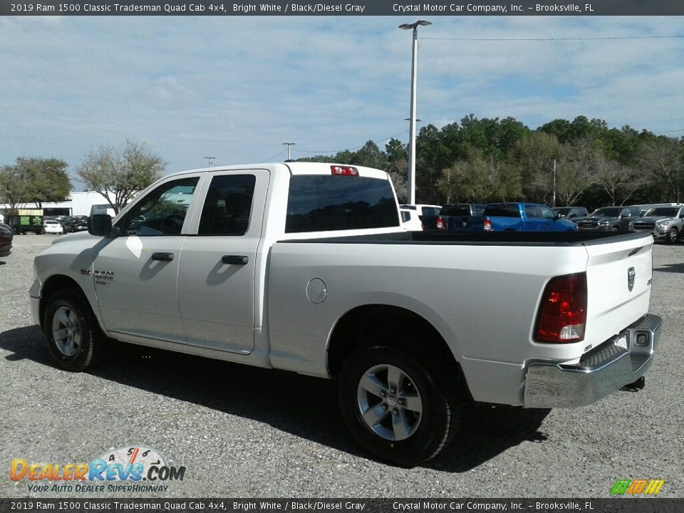 2019 Ram 1500 Classic Tradesman Quad Cab 4x4 Bright White / Black/Diesel Gray Photo #3