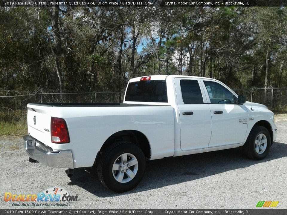 2019 Ram 1500 Classic Tradesman Quad Cab 4x4 Bright White / Black/Diesel Gray Photo #5