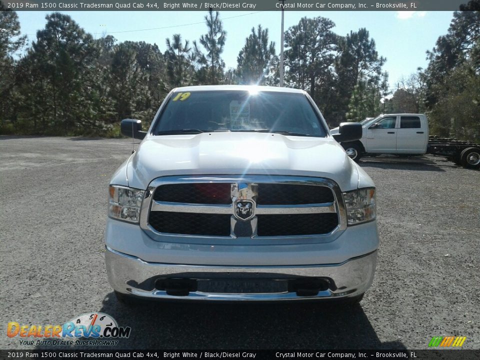 2019 Ram 1500 Classic Tradesman Quad Cab 4x4 Bright White / Black/Diesel Gray Photo #8