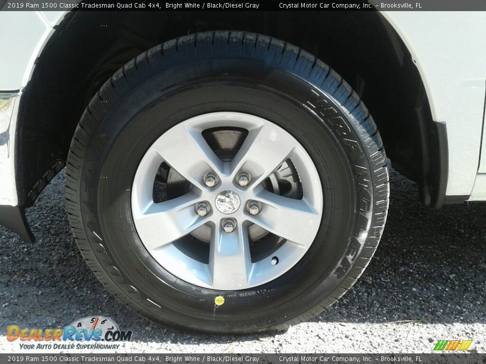 2019 Ram 1500 Classic Tradesman Quad Cab 4x4 Bright White / Black/Diesel Gray Photo #20
