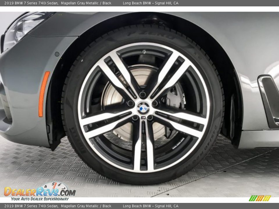 2019 BMW 7 Series 740i Sedan Magellan Gray Metallic / Black Photo #9