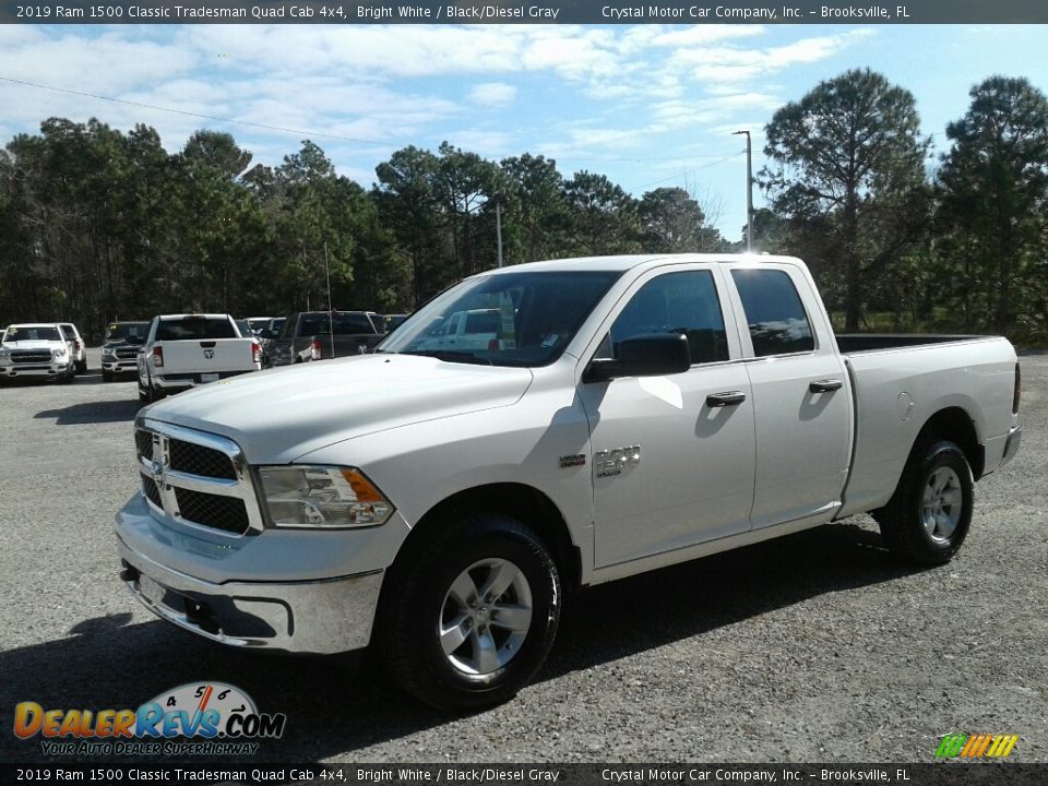 2019 Ram 1500 Classic Tradesman Quad Cab 4x4 Bright White / Black/Diesel Gray Photo #1