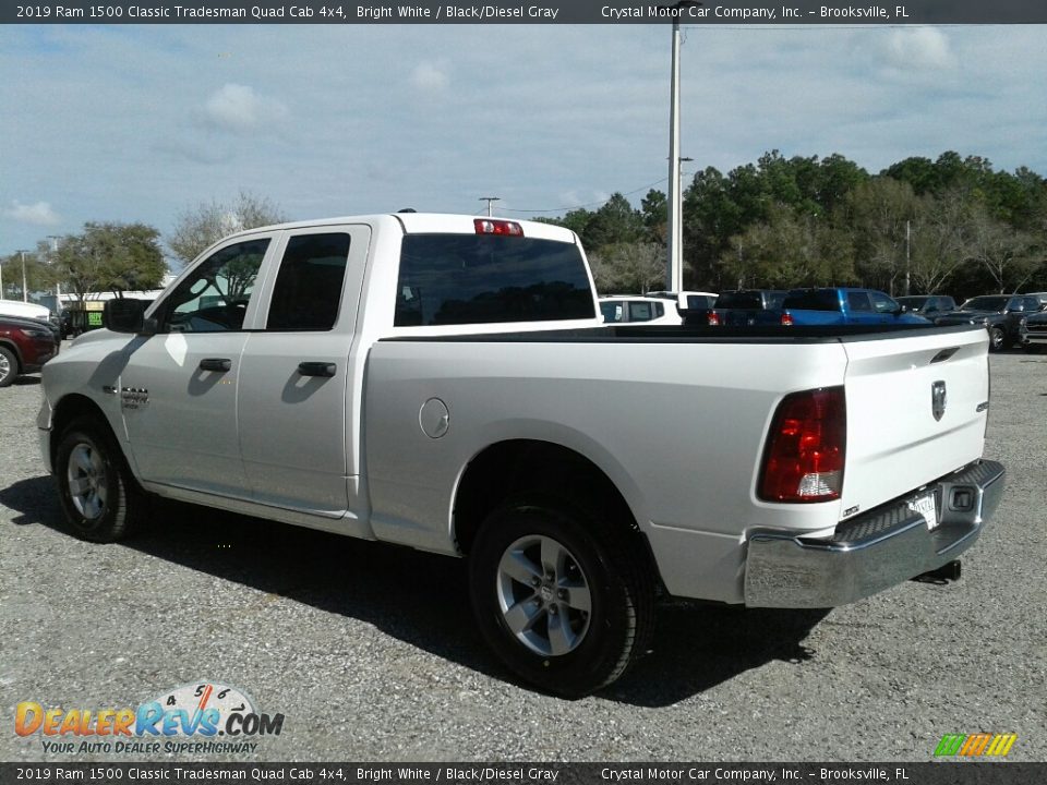 2019 Ram 1500 Classic Tradesman Quad Cab 4x4 Bright White / Black/Diesel Gray Photo #3