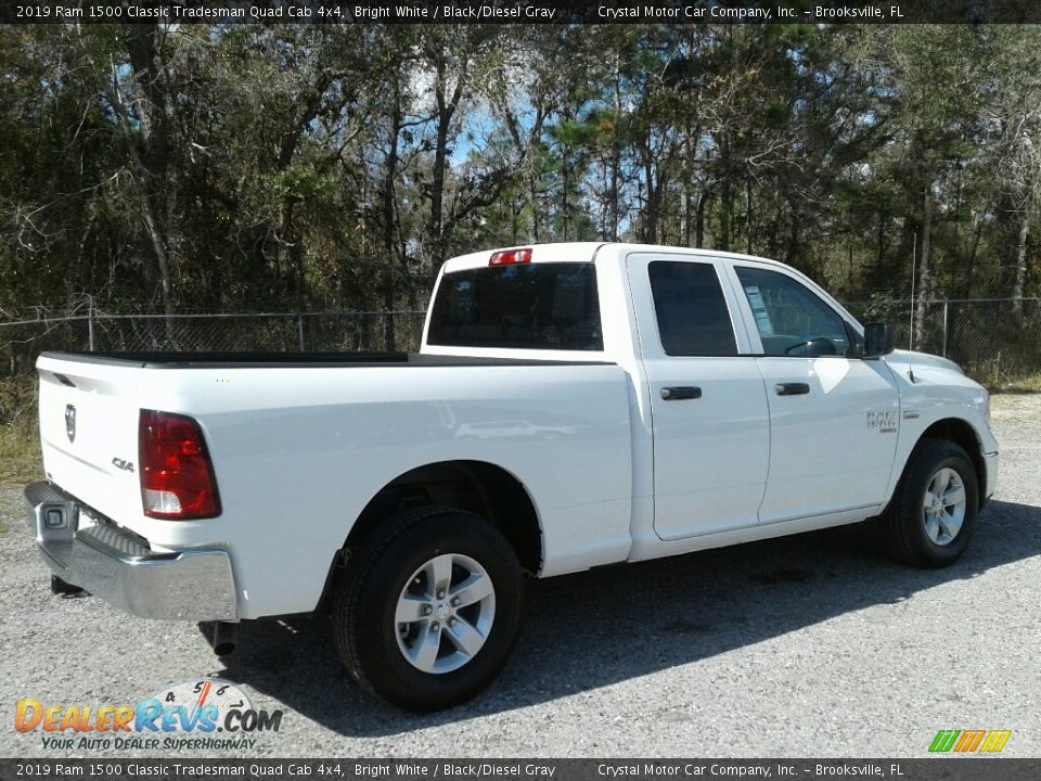 2019 Ram 1500 Classic Tradesman Quad Cab 4x4 Bright White / Black/Diesel Gray Photo #5