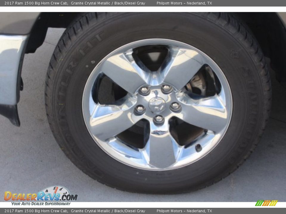 2017 Ram 1500 Big Horn Crew Cab Granite Crystal Metallic / Black/Diesel Gray Photo #5