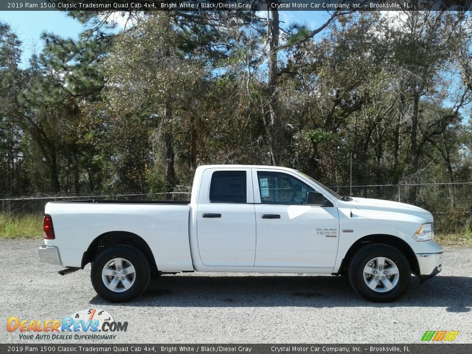 2019 Ram 1500 Classic Tradesman Quad Cab 4x4 Bright White / Black/Diesel Gray Photo #6