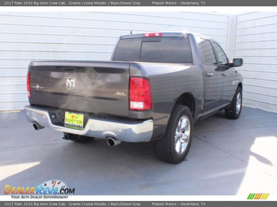 2017 Ram 1500 Big Horn Crew Cab Granite Crystal Metallic / Black/Diesel Gray Photo #8