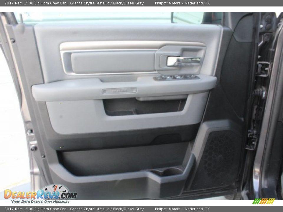 2017 Ram 1500 Big Horn Crew Cab Granite Crystal Metallic / Black/Diesel Gray Photo #9