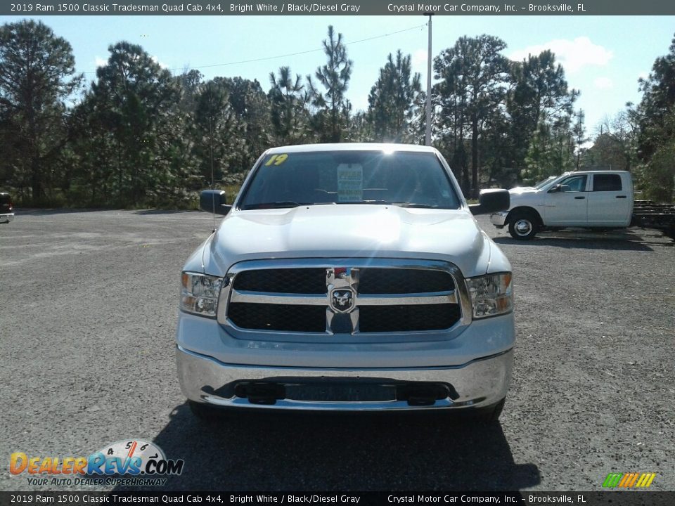 2019 Ram 1500 Classic Tradesman Quad Cab 4x4 Bright White / Black/Diesel Gray Photo #8
