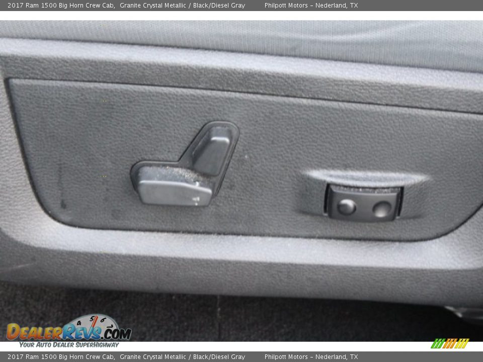 2017 Ram 1500 Big Horn Crew Cab Granite Crystal Metallic / Black/Diesel Gray Photo #11