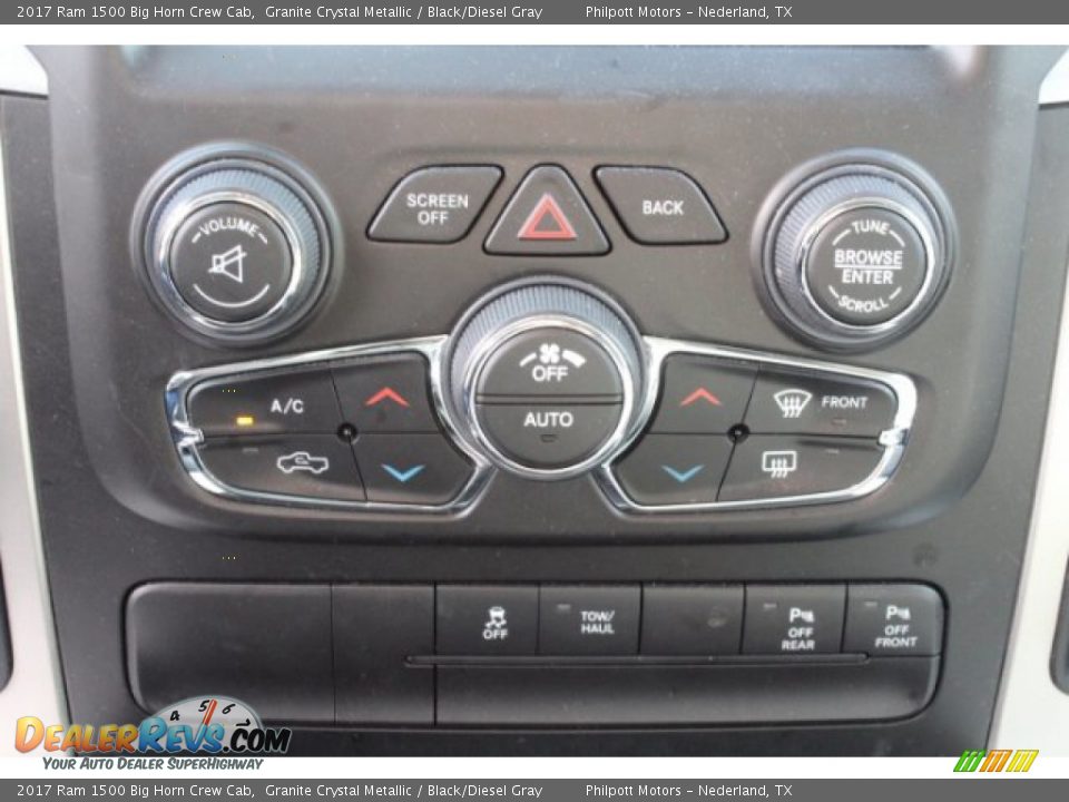 2017 Ram 1500 Big Horn Crew Cab Granite Crystal Metallic / Black/Diesel Gray Photo #13