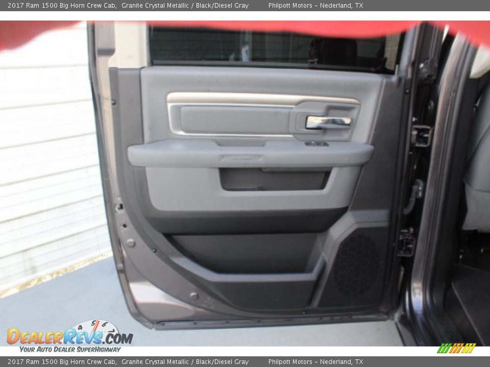 2017 Ram 1500 Big Horn Crew Cab Granite Crystal Metallic / Black/Diesel Gray Photo #16