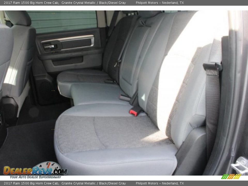 2017 Ram 1500 Big Horn Crew Cab Granite Crystal Metallic / Black/Diesel Gray Photo #17