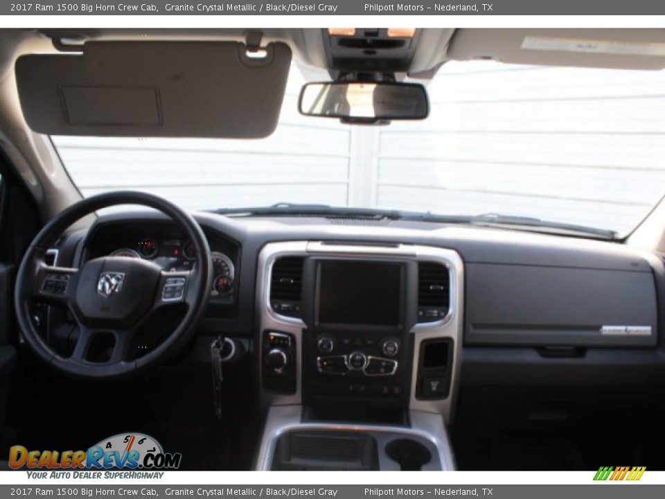 2017 Ram 1500 Big Horn Crew Cab Granite Crystal Metallic / Black/Diesel Gray Photo #18