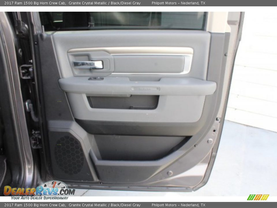 2017 Ram 1500 Big Horn Crew Cab Granite Crystal Metallic / Black/Diesel Gray Photo #21