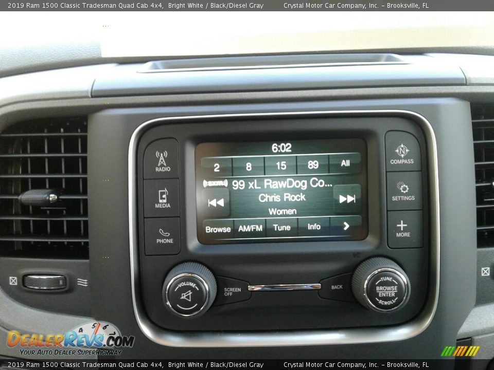 2019 Ram 1500 Classic Tradesman Quad Cab 4x4 Bright White / Black/Diesel Gray Photo #15