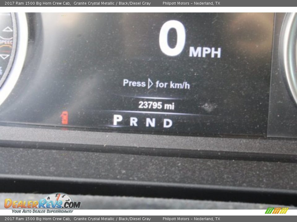 2017 Ram 1500 Big Horn Crew Cab Granite Crystal Metallic / Black/Diesel Gray Photo #26