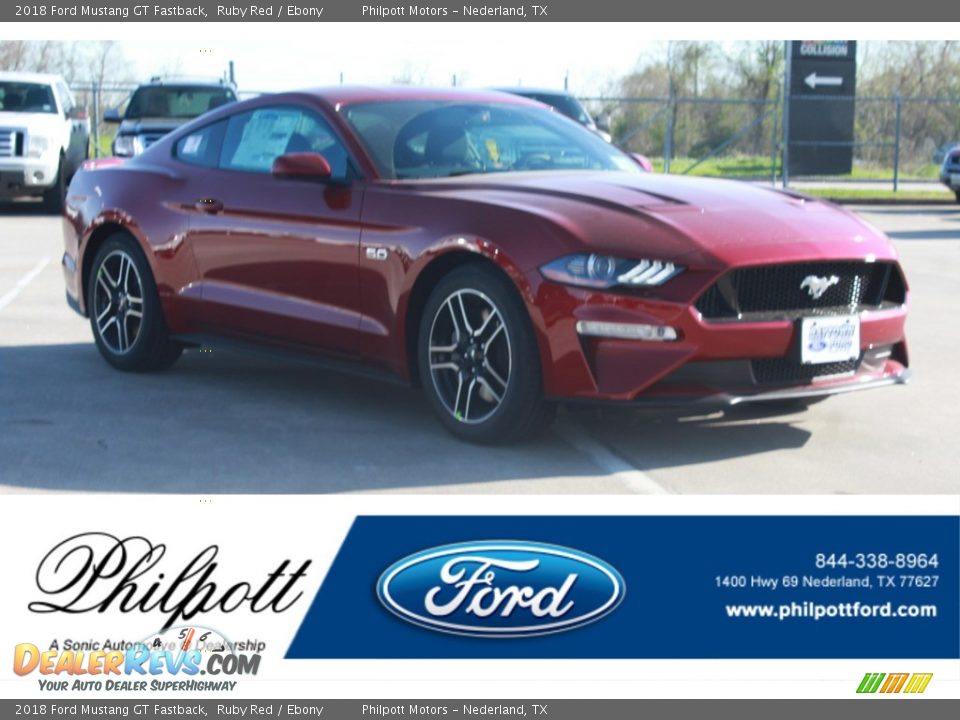 2018 Ford Mustang GT Fastback Ruby Red / Ebony Photo #1