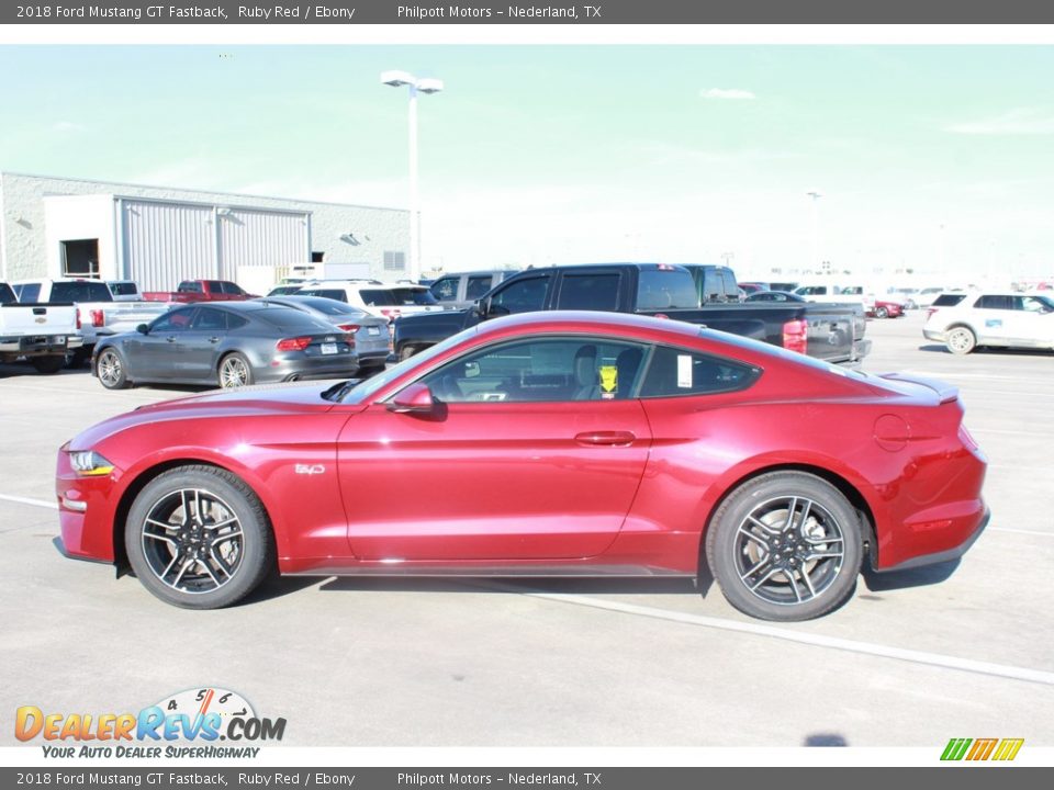 2018 Ford Mustang GT Fastback Ruby Red / Ebony Photo #6
