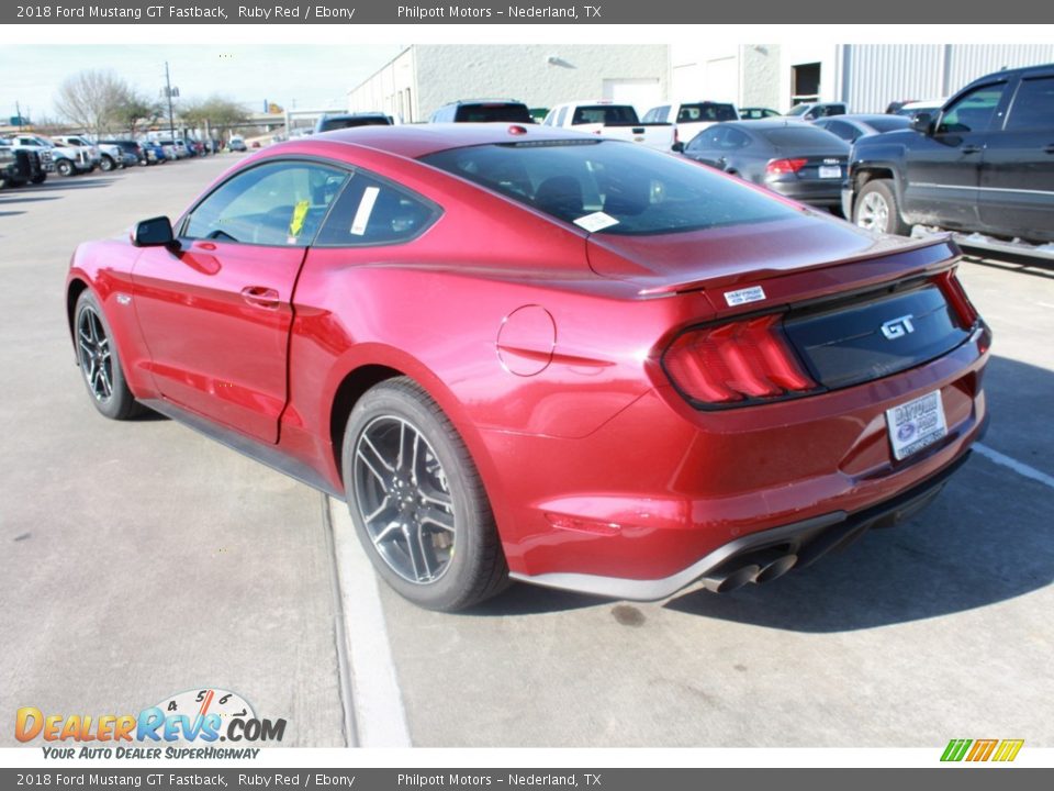 2018 Ford Mustang GT Fastback Ruby Red / Ebony Photo #7