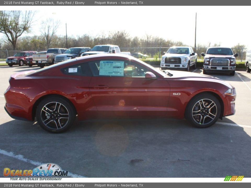 2018 Ford Mustang GT Fastback Ruby Red / Ebony Photo #13