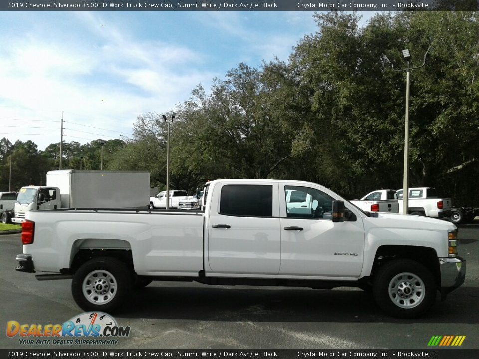 2019 Chevrolet Silverado 3500HD Work Truck Crew Cab Summit White / Dark Ash/Jet Black Photo #6