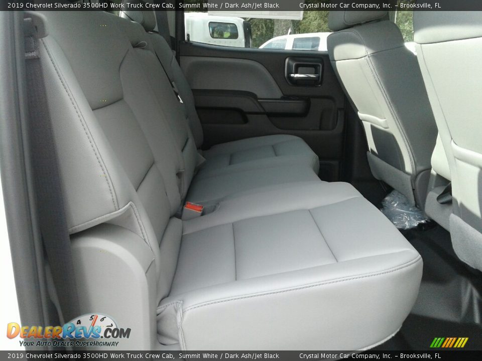 Rear Seat of 2019 Chevrolet Silverado 3500HD Work Truck Crew Cab Photo #11