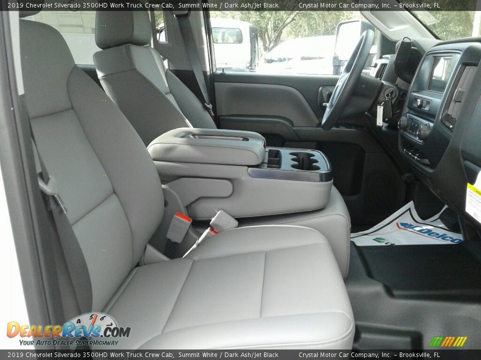 Front Seat of 2019 Chevrolet Silverado 3500HD Work Truck Crew Cab Photo #12