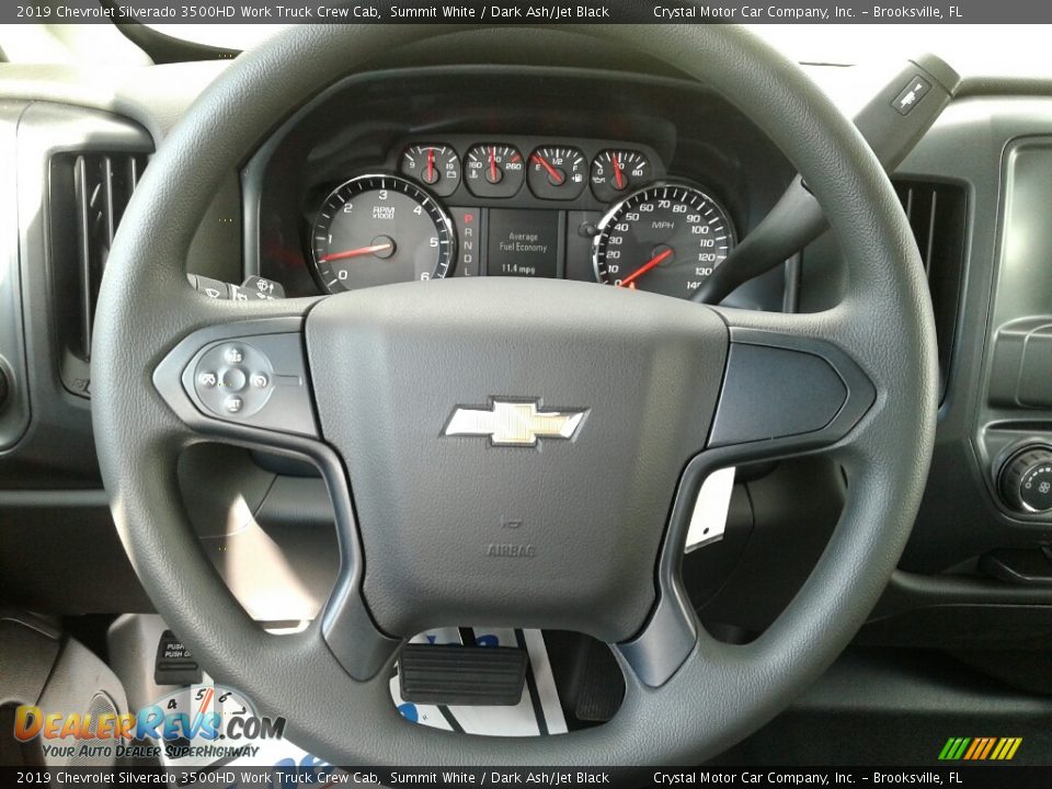 2019 Chevrolet Silverado 3500HD Work Truck Crew Cab Steering Wheel Photo #14