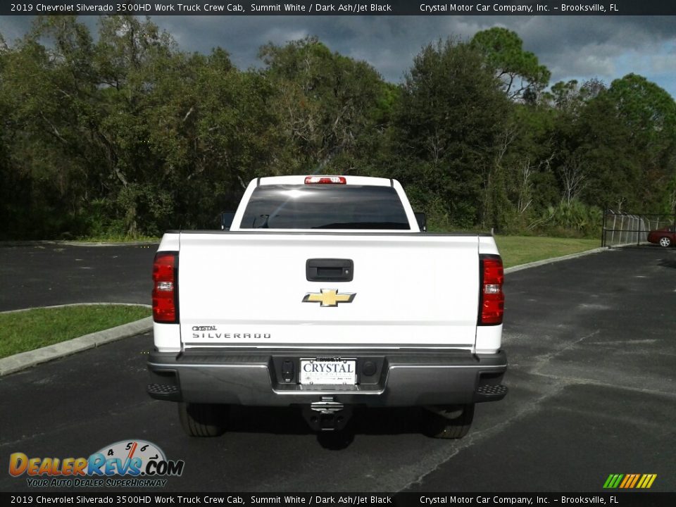 2019 Chevrolet Silverado 3500HD Work Truck Crew Cab Summit White / Dark Ash/Jet Black Photo #4